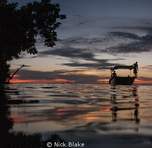 Evening light, Misool, Indonesia. by Nick Blake 